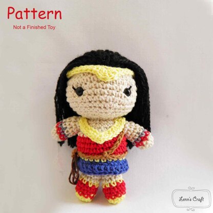 Wonder woman chibi amigurumi crochet