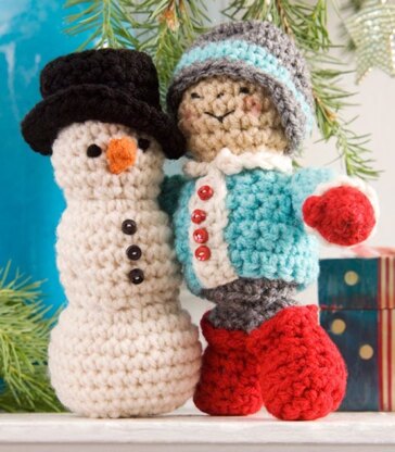 His First Snowman in Red Heart Super Saver Economy Solids - LW2262