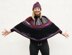 Set Cape & Hat/Muetze ART DECO