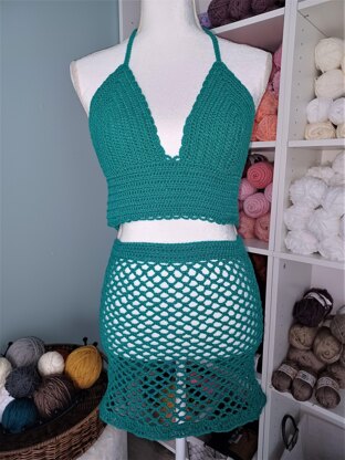 Jade Day Crochet Halter Top