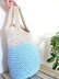 Two Color Slouchy Tote Bag