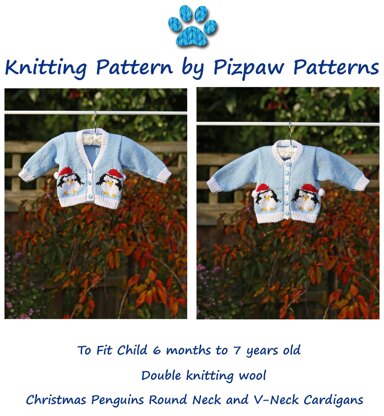 P106 Christmas Penguin Cardigans