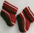 Christmas Twist Baby Booties