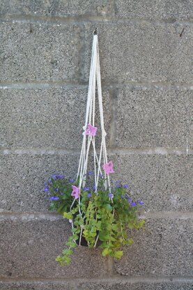 Plant Pot Hanger with Butterfly Trim