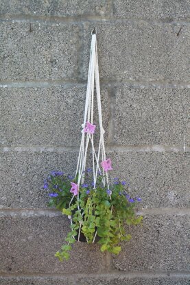 Plant Pot Hanger with Butterfly Trim