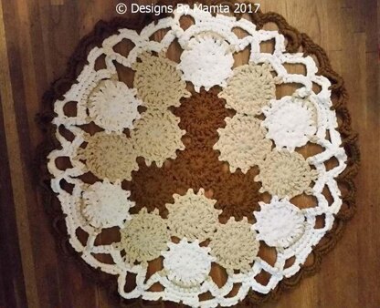 Crochet Doily Rug Pattern Earth Mandala