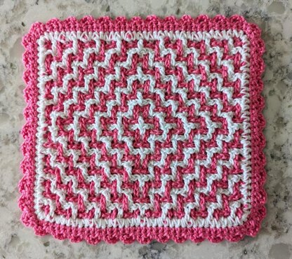 Bullseye Woven Hot Pad & Coaster