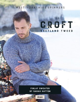 Finlay Sweater in West Yorkshire Spinners The Croft Shetland Tweed - DBP0060 - Downloadable PDF