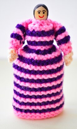 Primrose Peg Doll Knitting Pattern - Toy Knitting Pattern