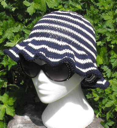 FRENCH FLOPPY HAT KNITTING PATTERN - MADMONKEYKNITS