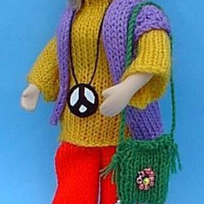 HMC22 Hippy outfit for a doll in the dolls house