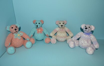 The Button Twin Teddy Bears