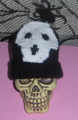 Baby Skull Halloween Beanie