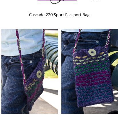 Passport Bag in Cascade 220 Sport - DK181 - Free PDF