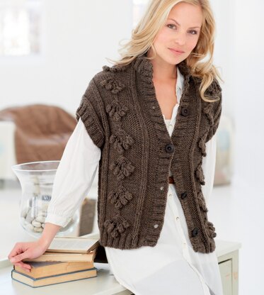 Lace Sweater in Rico Fashion Highland Tweed - 134