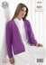 Ladies Edge To Edge Jacket and Sweater in King Cole Bamboo 4Ply - 4134 - Downloadable PDF