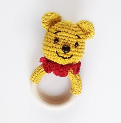 Rattle teether bear