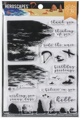 Hero Arts Clear Stamps 4"X6" - Beach HeroScape
