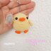 Duck with knife crochet pattern pdf, Cute Duck meme gift crochet, Duck keychain, Car mirror hanging crochet, Amigurumi duckling with knife