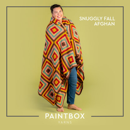 Snuggly Fall Afghan - Free Afghan Crochet Pattern For Home in Paintbox Yarns Simply DK by Paintbox Yarns