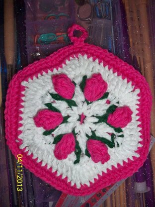 Tulips Potholder