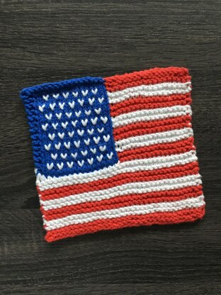 United States Flag Dishcloth