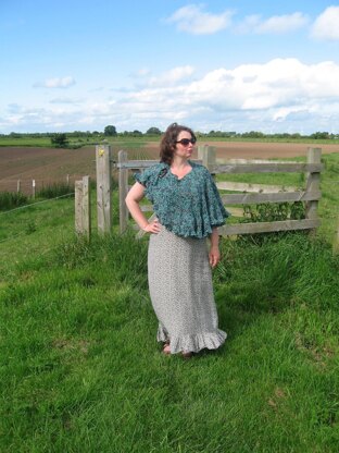 Jolly D Crescent Shawl