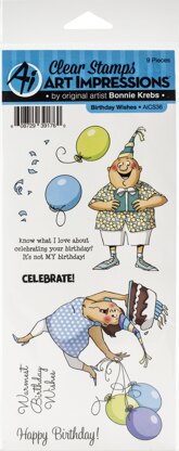 Art Impressions Clear Stamps - Birthday Wishes | LoveCrafts