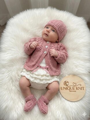 "Amber" cardigan & knicker set