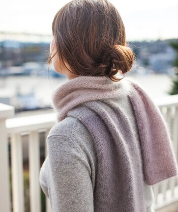 Churchmouse Studio Color Play Mohair Scarf & Wrap in Rowan Kidsilk Haze PDF