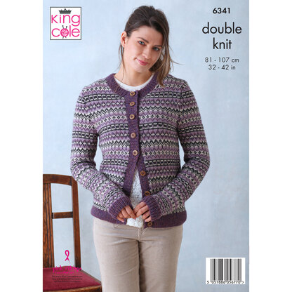 Cardigan and Tank Top in King Cole Baby Alpaca DK - 6341 - Leaflet