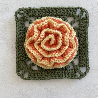 Carnation Granny Square