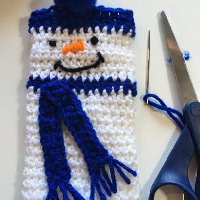 Snowman Fingerless Gloves