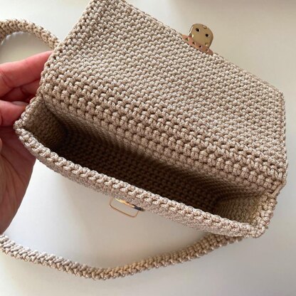 Mini crossbody baguette bag