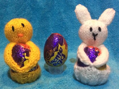 Bunny and Chick Easter Cream Egg Covers