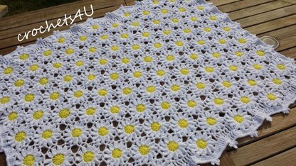 Flower afghan