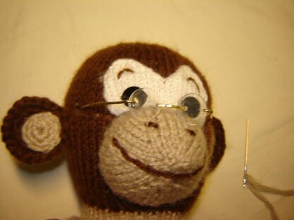 Knitting Monkey Doll Pattern, Cozy Grandma Style