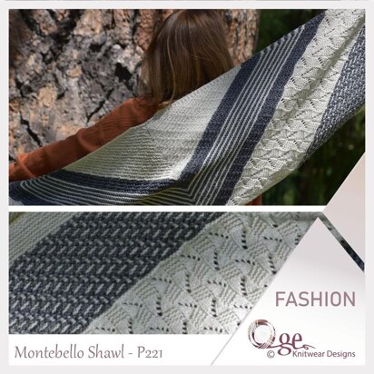 Montebello Shawl - P221 - knitting pattern