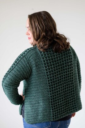 Waffle Side Split Sweater