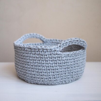 Knit look basket Crochet pattern by Ana D | LoveCrafts