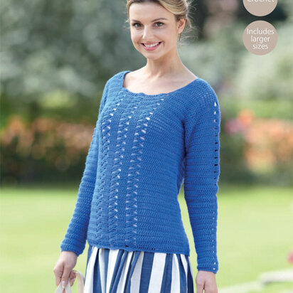 Cobalt Sweater in Sirdar Country Style 4 Ply - 7227 - Downloadable PDF