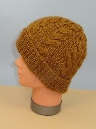 Alternate Twist Cable Beanie hat