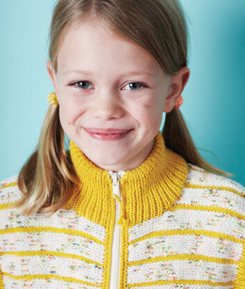 Zip Up Gilet in C+B Lolli and Debbie Bliss Baby Cashmerino - Downloadable PDF