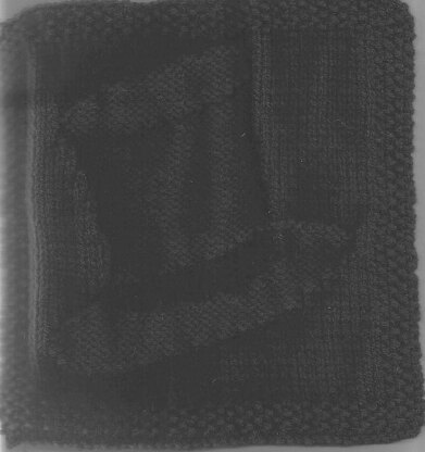 Abe's Top Hat Knitted Dishcloth Pattern