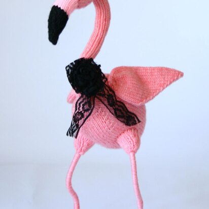 Pink flamingo - knitting pattern