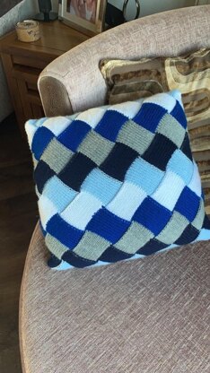 blue cushion