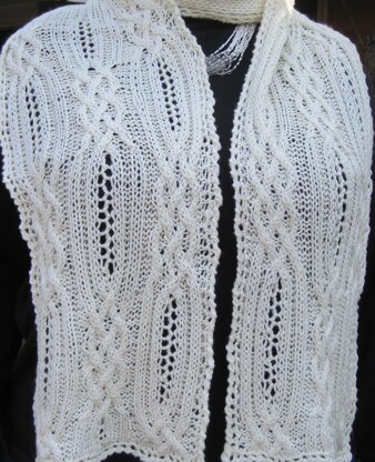 Blantrey Cable Lace Scarf