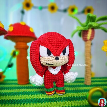 Knuckles the Echidna Amigurumi Crochet Pattern – PDF Digital Download (English)