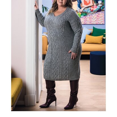 Kaura Cable Dress in Novita Nalle - Downloadable PDF