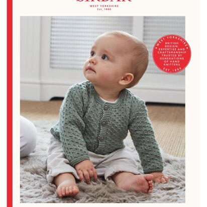 Round Neck Cardigan in Sirdar Snuggly Baby Cashmere Merino DK - 5241 - Downloadable PDF
